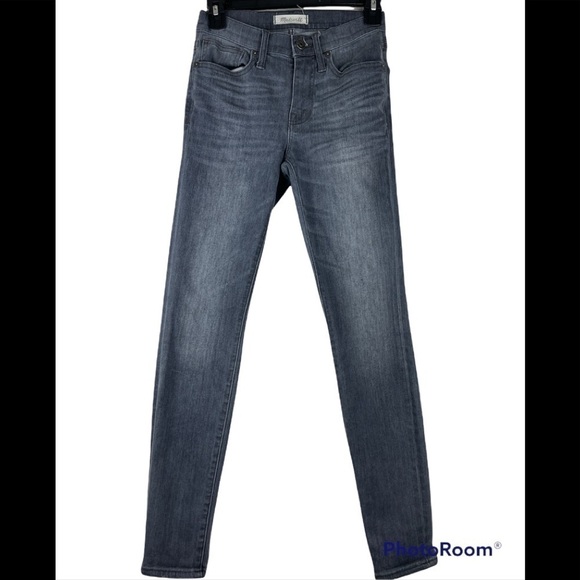 Madewell 9" High-Rise Skinny Jeans in Shaw Wash Size 24 - Picture 2 of 6